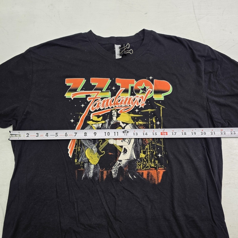 ZZ Top Fandango Rock Band Black Tour T-Shirt Music Rock N Roll Beard Men's XL - Picture 6 of 7